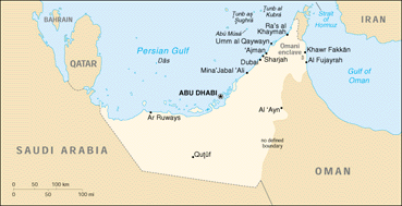 United Arab Emirates map.  Having problems, contact our National Energy Information Center at 202-586-8800 for help.