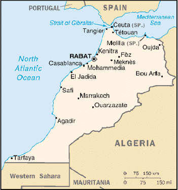 Morocco map