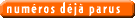 Anciens num�ros
